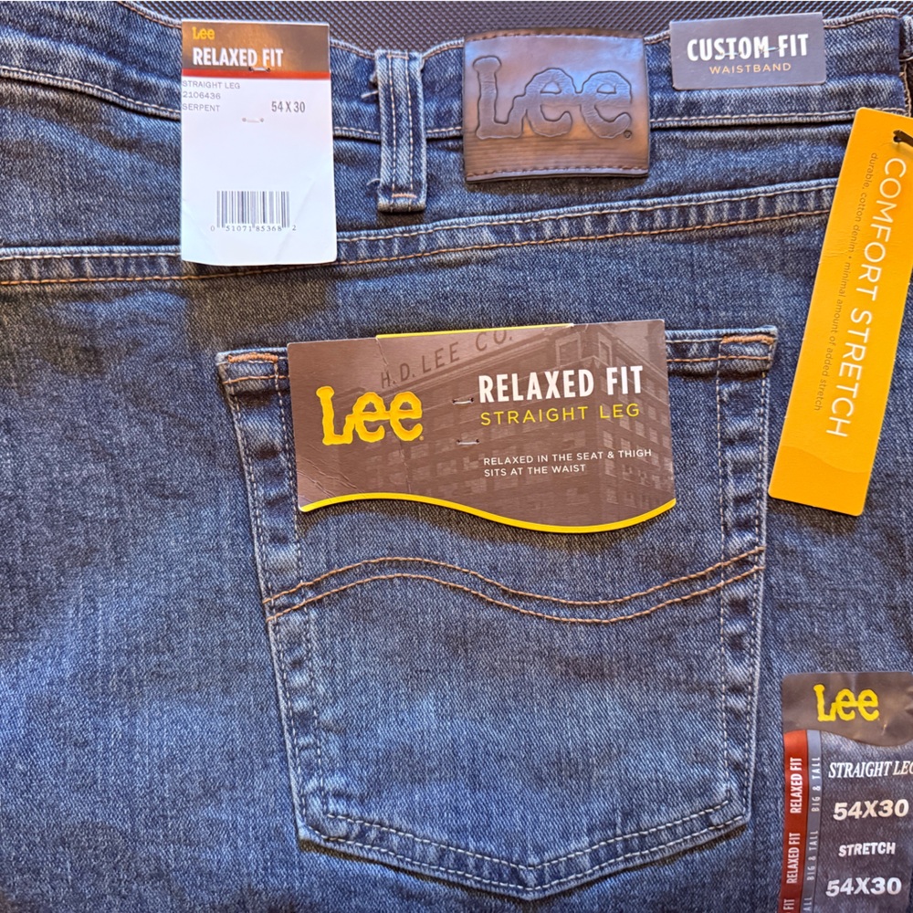 Lee Men's Relaxed Fit Jeans - Dark Blue